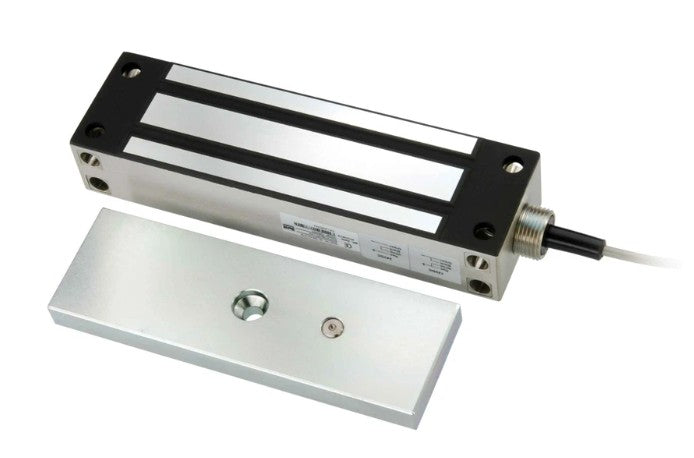 ROFU International Corp 8712FT | Electromagnetic Gate Lock, 1200 lb Holding Force, 12/24 VDC, Surface Mount