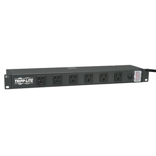 Tripp-Lite RS-1215-RA 1U Rackmount Power Strip with 12 Right-Angle Outlets and 15-ft Cord