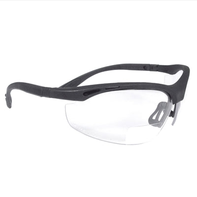 Radians CH1-115 | Cheaters Readers Safety Glasses Black Frame, 1.5 Diopter Clear Lens
