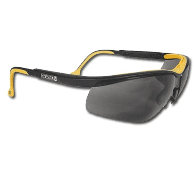 Radians DPG55-2D | DeWalt DC Safety Glasses Black/Yellow Frame, Smoke Lens