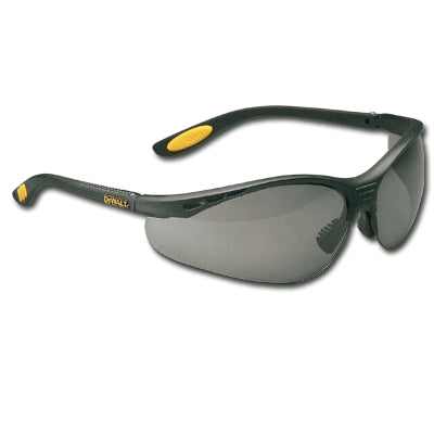 Radians DPG58-2D | DeWalt Reinforcer Safety Glasses Black Frame, Smoke Lens