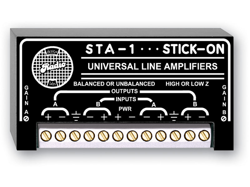 Radio Design Labs STA-1 | Dual Balanced/Unbalanced Line Amplifier, 12 to 20 dB Gain
