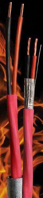 Radix Wire Co CTU18A0102 | Fire Resistive Cable, CI/CIC, 18 AWG, Solid, 2, Bare Copper