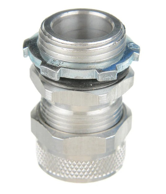 Remke Industries RSR-2104-LRS | Cord Grip, Aluminum Body, 3/4 in. Hub, 0.188 to 0.25 in. Cable OD, Straight, NPT Thread