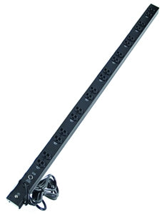 RF Mote Ltd RFM-62-PBV-24 | Power Bar, 15 A, 24-Outlet, Vertical, 15 ft. Cable
