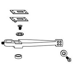 Rixson Door Closer 282026 630 | Floor Closer Bottom Arm Pack Stainless Steel With Arm Plate Shim/Screw, Stud Assembly, Spindle Screw/Washer