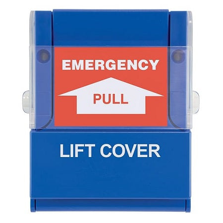 Rutherford Controls 904P X B | Blue Pull Station, All-In-One Design Includes English/French/Spanish Labels