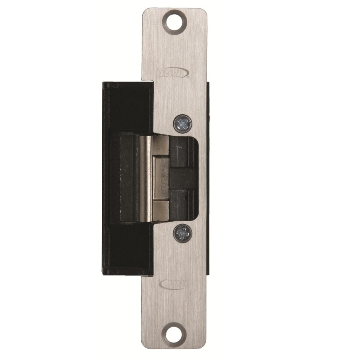 Rutherford Controls S6505LMKM X 32D | 12/24VAC/DC X 32D, Electric Strike Satin Stainless Steel, Aluminum/Wood Frame