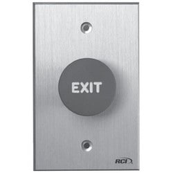 Rutherford Controls 918N-RE-MO X 28 | Pushbutton, Tamper-Resistant, Mushroom, Momentary, Narrow, Spst, No-Nc, Exit, 10 Amp At 24 Volt DC