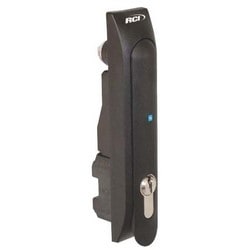Rutherford Controls Internatio 3525 | Electromechanical Rack Handle Lock, 12 To 24 Volt Dc, 1-1/2" Width X 1" Depth X 6-3/4" Height, Black, With Wire Harness, Hardware Kit, 3 Key