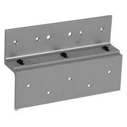 Rutherford Controls TJ10 X 28 | Electromagnetic Lock Bracket Kit, Top Jamb Z, 1/4 Inch Bracket, Brushed Anodized Aluminum