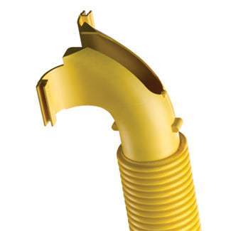 Leviton S2END-20D | 2x2 End Cap (2 x 20mm dia knockouts), Yellow