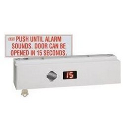Security Door Controls 1511SNAKVD Exit Check® Single with door status, voice/tone/digital countdown display, selectable 15 or 30 second delay, 12/24VDC, 628 Aluminum, Door Position Status