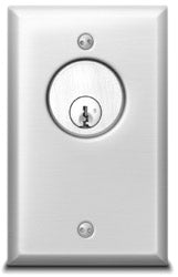Security Door Controls 701UL1G 701 Keyswitch With Green Led Built In