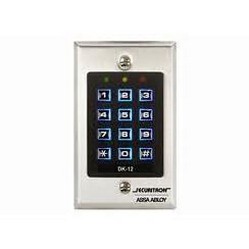 Securitron Magnalock Corp DK-12 | Digital Keypad System, 1-Gang, 12/24 Volt Dc, 2-3/4" W X 5/32" Depth X 4-1/2" H, With Illuminated Key