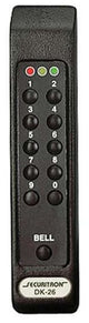 Securitron Magnalock Corp DK-26PBK | Digital Keypad, Narrow Stile, 1-1/2" W X 7/8" Depth X 7" H, Anodized Black
