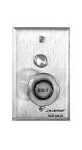Securitron Magnalock Corp PBA | Pushbutton, Illuminated, Alternate, 1-Gang, Dpst, 7 Ampere, 4-1/2" X 2-3/4", Stainless Steel Plate, With Interchangeable Red/Green Lens