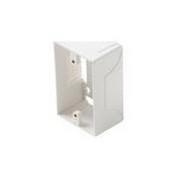 Steren 310-100WH | White Single Gang Surface Mount Junction Box