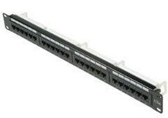 Steren 310-324 | Fast Media Cat5e 24 Port Patch Panel, 1 RMS