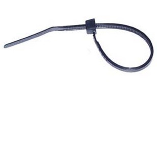 Steren 400-828BK 8" Inch Cable Ties 100 Pack Black Self Locking 50 LB Quick Zip Wire Bundle Easy Lock Straps Audio Video Coax Satellite Dish Telephone Cat 5e Data Line Organizer