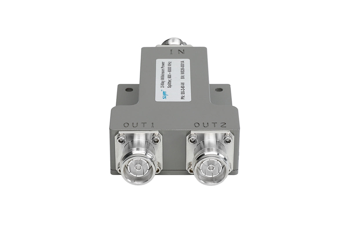 SYM Technology SS-2-60-W | 2-Way RF Splitter, 0.6–6 GHz, 4.3-10 Connectors