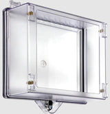 Safety Technology TI-7520OB | Protective Cabinet with Open Backbox and Key Lock - Clear