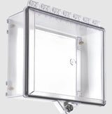 Safety Technology TI-7520OB | Protective Cabinet with Open Backbox and Key Lock - Clear