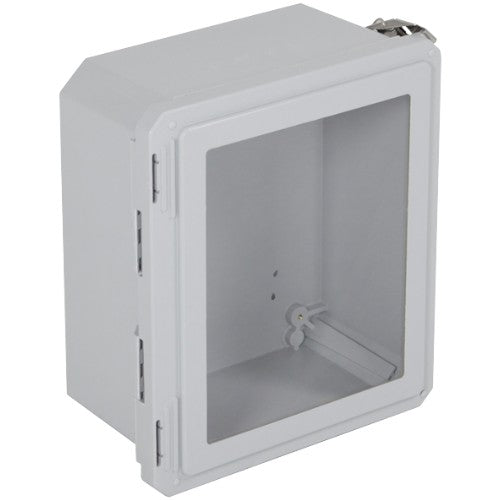 Safety Technology EF121006-W | EnviroArmour Fiberglass Enclosure, 12.69" H X 10.69" W X 6.06" D, Clear Window, Non-Returnable