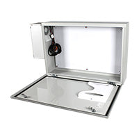 Safety Technology EM243608A1 | UL Listed 24" H x 36" W x 8" D Metal Electrical Enclosure with AC/Heater - No Window