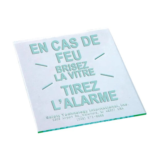 Safety Technology KIT-09-FR | French Replacement Glass Forsti-6100-FR