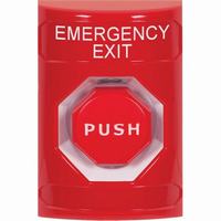 Safety Technology SS2002EX-EN | Red No Cover Key-to-Reset (Illuminated) Stopper Station with EMERGENCY EXIT Label English