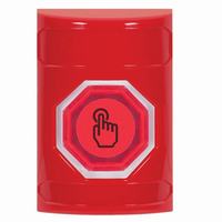 Safety Technology SS2006NT-EN | Red No Cover Momentary (Illuminated) with Red Lens Stopper Station with No Text Label English