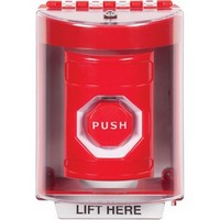Safety Technology SS2075NT-EN | Red Indoor/Outdoor Surface Momentary (Illuminated) Stopper Station with No Text Label English