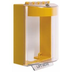 Safety Technology STI-13210N-Y | Universal Stopper Dome Cover Surface Mount and Hood, No Label, Yellow