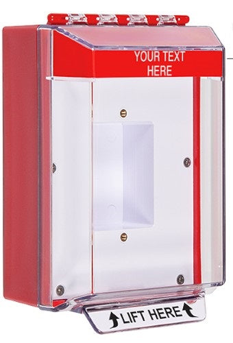 Safety Technology STI-14420C-R | Universal Stopper Low Profile Cover Enclosed Back Box