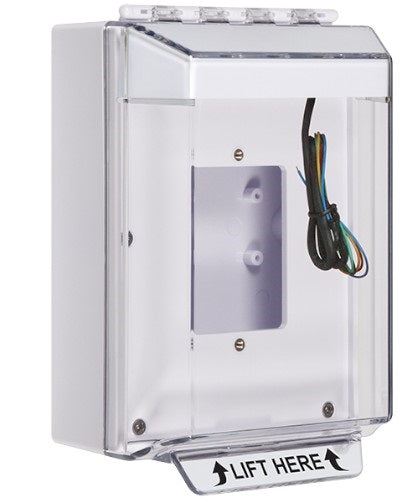 Safety Technology STI-14530N-W | Universal Stopper Low Profile Cover Enclosed Back Box