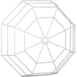 Safety Technology STI-9635 | Small Wire Cage for Clocks 12" Max Object Diameter at 3.65" Max Depth - White - 14.25" H x 14.25" W x 3.65" D