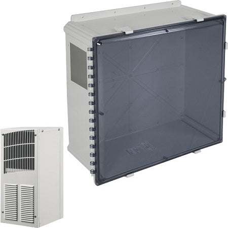 Safety Technology EP242410-T2 | Polycarbonate Enclosure With A/C And Heat 24 X 24 X 10 Tinted - Non-Returnable