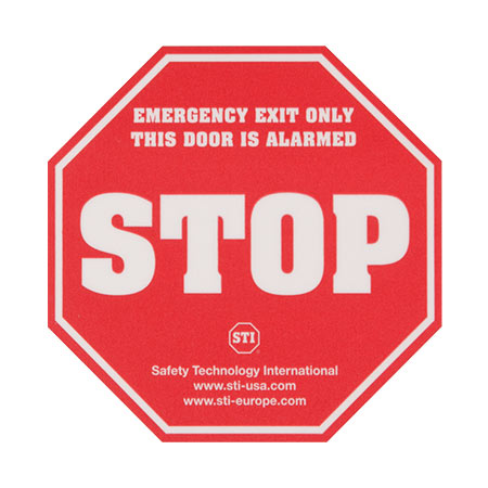 Safety Technology KIT-L16200 | Stop Emergency Exit Label