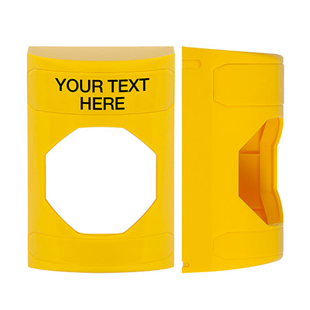Safety Technology KIT-M10271-YZA | Unnotched Replacement Shell With Non-Returnable Custom Text Label English - Yellow