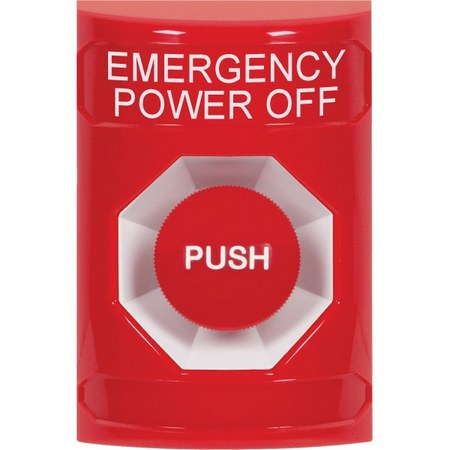 Safety Technology SS2004NT-EN | Red No Cover Momentary Stopper Station With No Text Label English