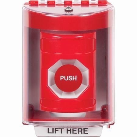 Safety Technology SS2074NT-EN | Red Indoor/Outdoor Surface Momentary Stopper Station With No Text Label English