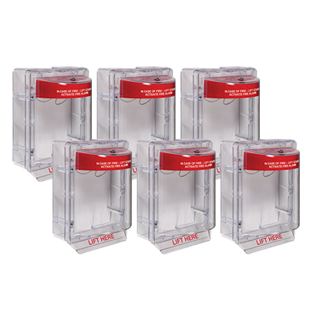 Safety Technology STI-1130CP6 | Stopper II With Red Horn And Clear Spacer - 6 Pack
