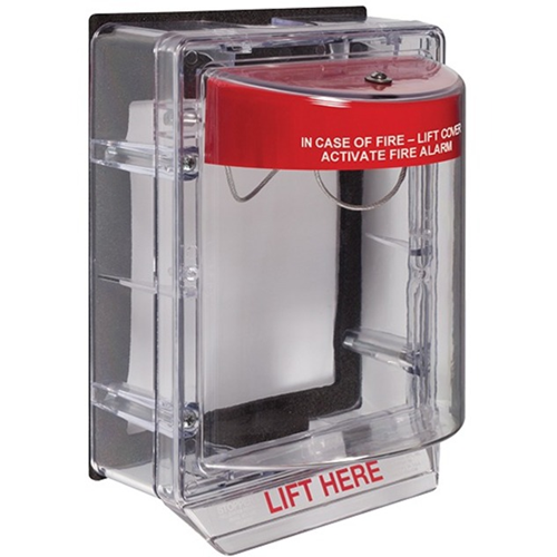 Safety Technology STI-1155 | Stopper II with Horn and Spacer (Indoor/Outdoor Rated), Fire Lable