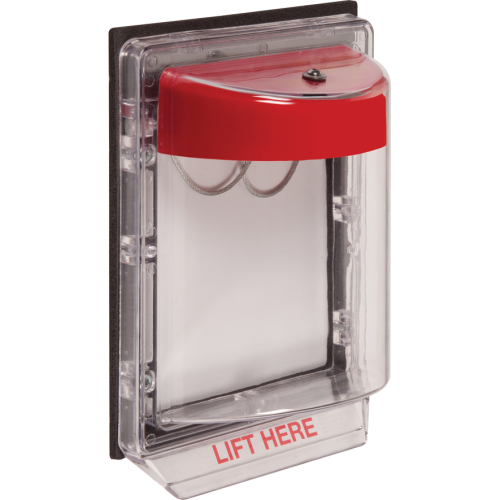 Safety Technology STI-1250NR | STI-1250 Weather Stopper without Horn Flush Mount, Fire Lable, 7 in H x 5 in W x 3.2 in D
