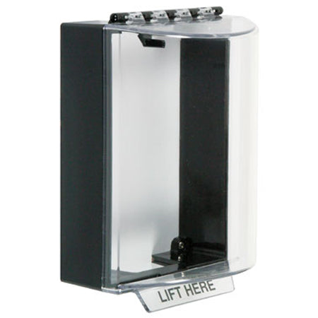 Safety Technology STI-13200N-K | Universal Stopper Dome Cover Surface Mount No Label Hood - No Label - Black