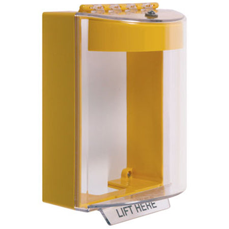 Safety Technology STI-13220N-Y | Universal Stopper Dome Cover Surface Mount And Hood With Horn - No Label - Yellow