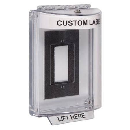 Safety Technology STI-13310C-W | Universal Stopper Dome Cover Enclosure Flush Back Box And Hood - Custom Label - White - Non-Returnable