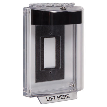 Safety Technology STI-13310N-K | Universal Stopper Dome Cover Enclosure Flush Back Box And Hood - No Label - Black