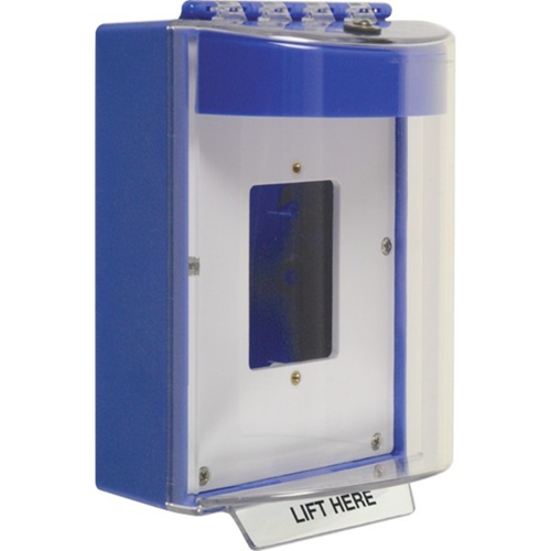 Safety Technology STI-13520N-B | Universal Stopper, with Horn, Enclosed Back Box and Open Mount Plate, No Lable